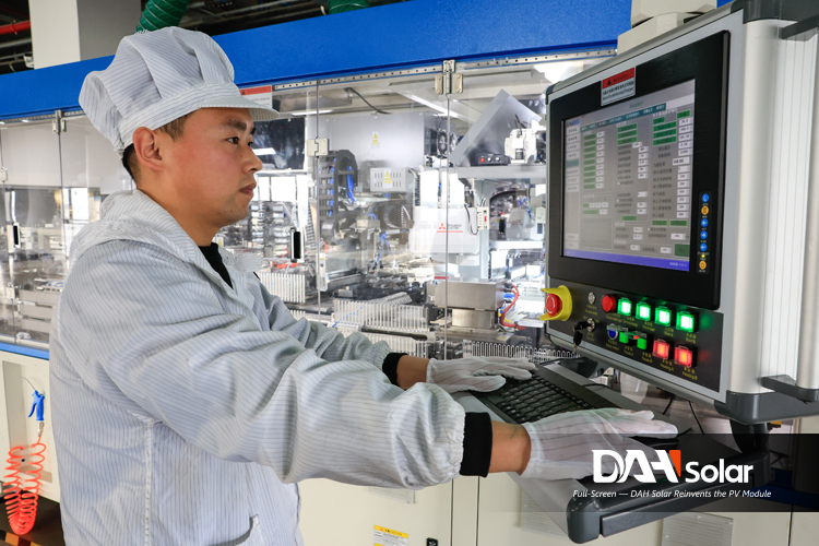 solar panels production